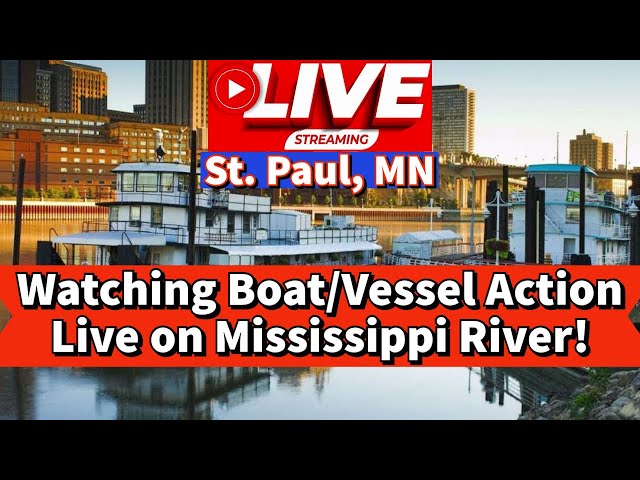 ⚓️Livestream: Watching Boat Action Live on Mississippi River!