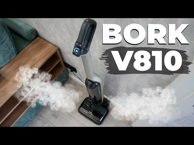 BORK V810: ТОПОВЫЙ моющий вертикальный пылесос с пароочистителем и обдувом💦 ОБЗОР и ТЕСТ✅