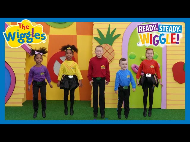 Five Little Wiggles Jumping on the Bed 🛏️ The Wiggles 🎵 Kids Counting Songs and Nursery Rhymes
