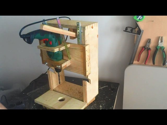 Homemade Drill Press - Lathe - Disc sander,  3 in 1 - El yapımı torna, Zımpara Makinesi, Matkap Pres
