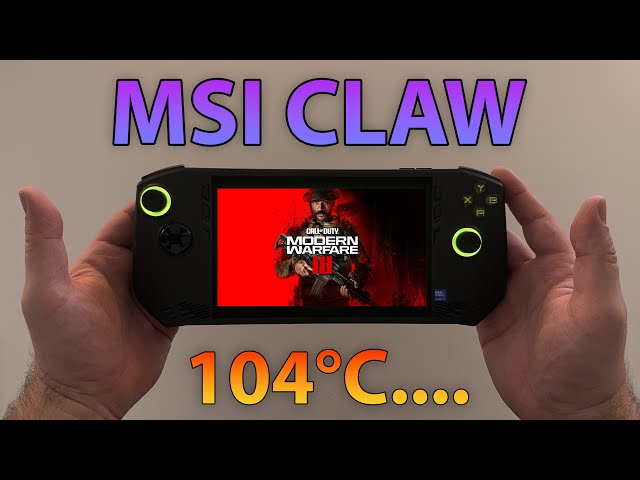 MSI CLAW | COD MW3 |  This is BAD 104 °C and LAG....