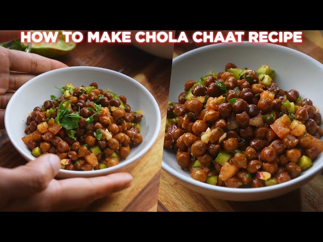 How To Make Chola Chaat At Home
