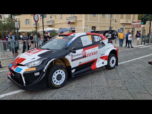 WRC Rally Italia Sardegna 2023 Toyota Gazoo Racing team goes for weight check, Service park Wed