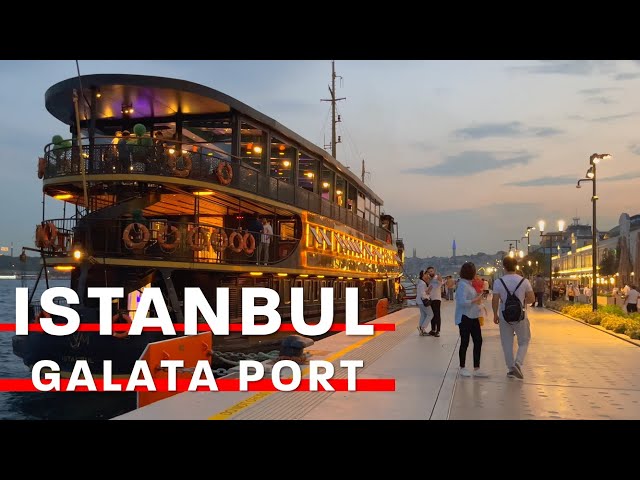 Istanbul GalataPort | Walking Tour In Karakoy Neighborhood | 30 August 2022 | 4K UHD 60 FPS