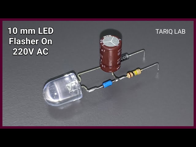 220V LED Flasher Circuit | LED Flasher On 220V AC