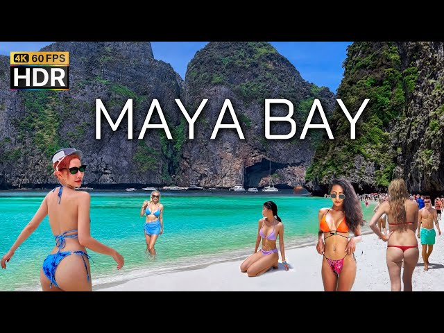 🇹🇭 4K HDR | Maya Bay in Phi Phi Islands | BEST Beach in the World 2024 | With Captions