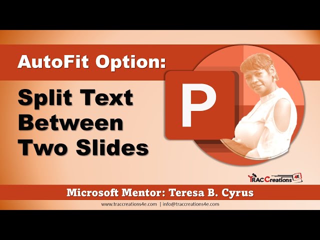 How to Split Text Between Slides in Microsoft PowerPoint Presentation