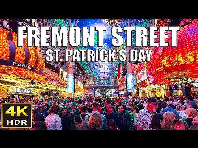 Fremont Street Las Vegas Walk - St. Patrick's Day - March 2024