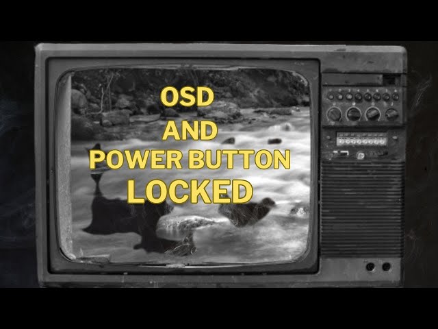 How to unlock Fujitsu monitor OSD and Power Button Locked