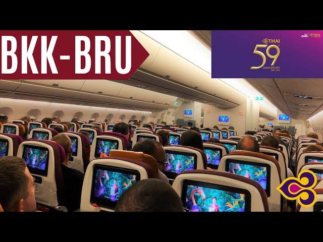 THAI AIRBUS A350-900 | BANGKOK - BRUSSELS | ECONOMY | TRIPREPORT | TG 934 | ULTRA HD