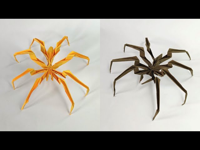 Origami SPIDER | How to make a paper spider tutorial