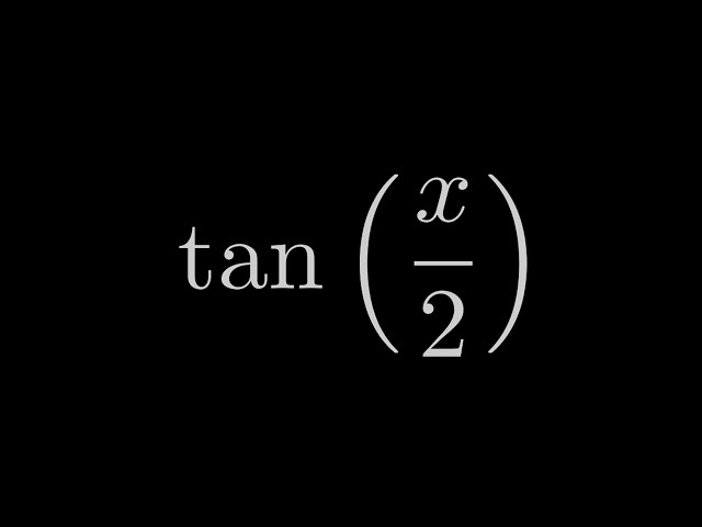 The function that solves every Integration question | Weierstrass Substitution | tan(x/2)