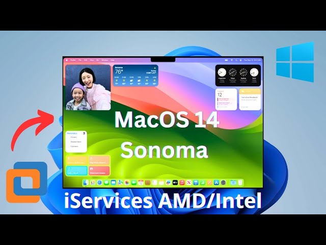 Install MacOS Sonoma 14 on VMware | iServices works, AMD/Intel