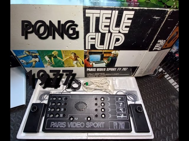 Console PONG TELEFLIP Paris Vidéo Sport FY 707 de 1977, Salut Les Rétros !