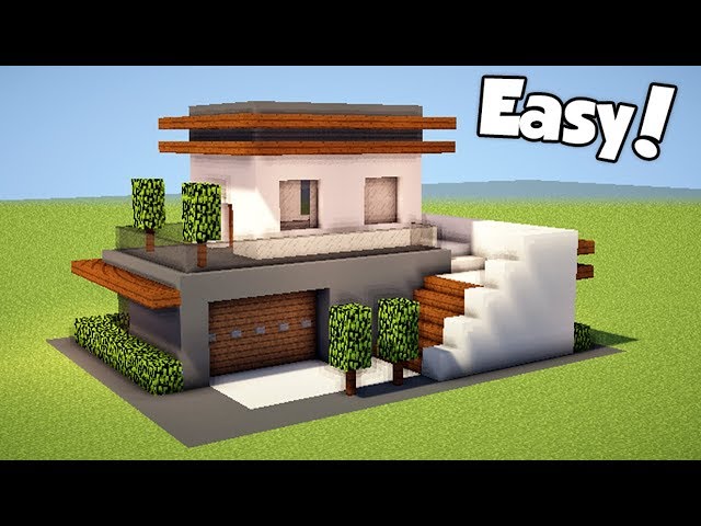 Minecraft: How To Build A Small & Easy Modern House - Tutorial (#21)