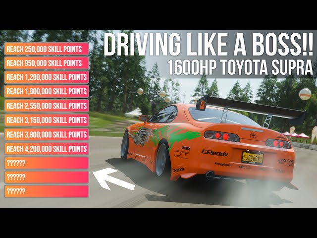 Forza Horizon 4 DRIVING LIKE A BOSS!! - 1600hp Toyota Supra (Fast and Furious Edition)