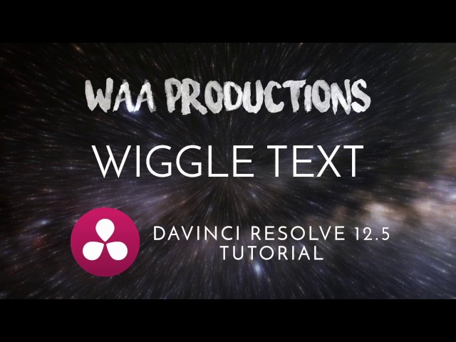 Tutorial: Wiggle Text Davinci Resolve 12.5 & 14 [Sam Kolder Style]