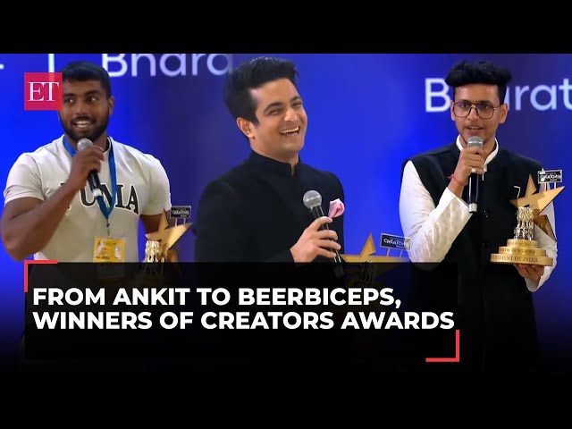 From Ankit Baiyanpuria to BeerBiceps, winners of India's maiden National Creators Awards