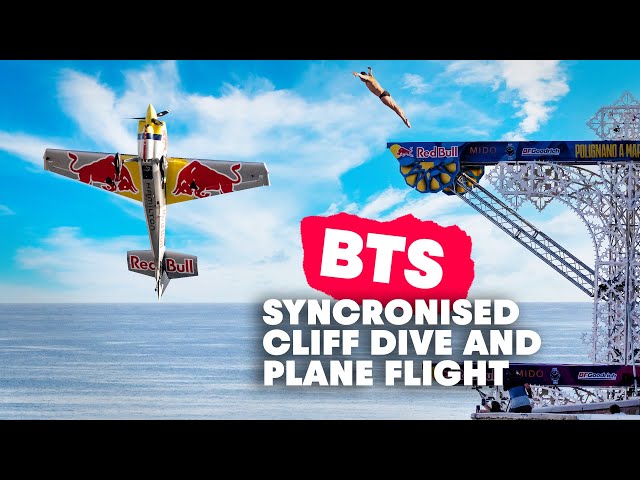 Plane & Cliff Divers Creating Stunning Syncro Flight | Behind The Scenes