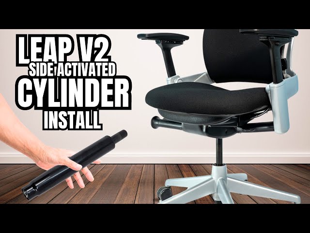 Install Side Activated Gas Cylinder on Steelcase V2 462 Leap Chair - Crandall Office Furniture