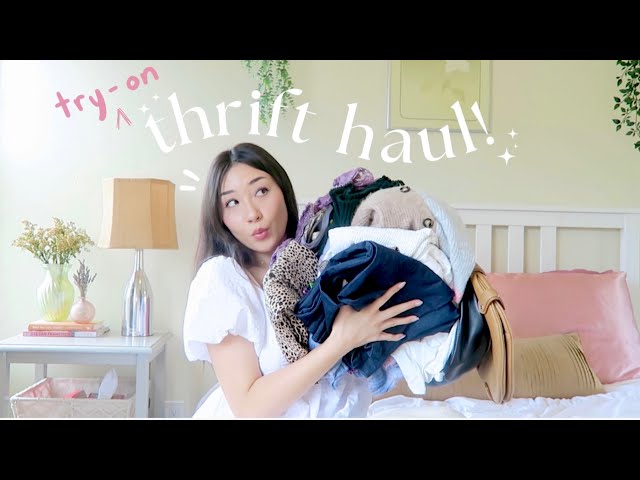 a HUGE try-on thrift haul!🎀