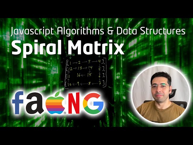 Spiral Matrix Leetcode Javascript Algorithm