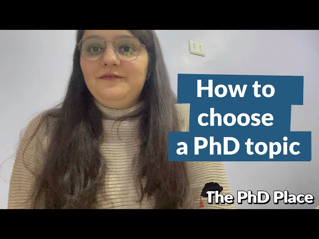 How to choose a research area - PhD Talk