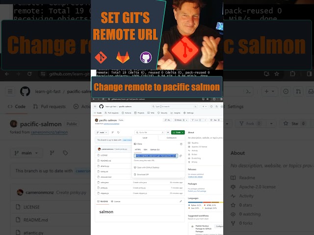 Change the Remote Git URL with Set Remote Origin