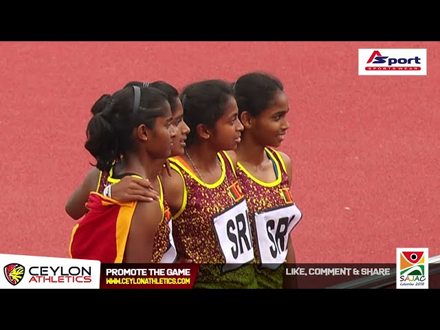 400x4 Girls    l South Asian Junior Athletics Championships 2018