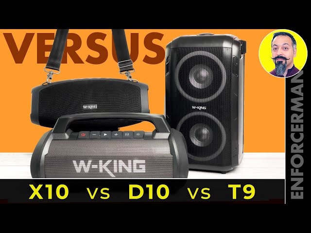 W-KING D10 vs X10 vs T9 BT Speaker Comparison w/ Sound Test - Which one is the Best?