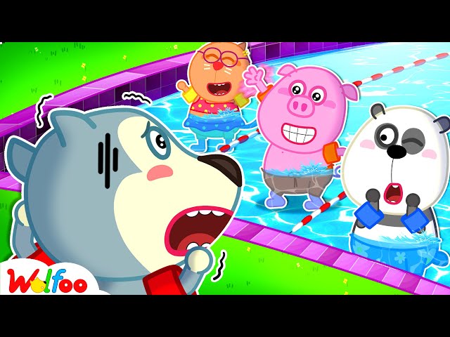 First Time Wolfoo Going to Swim in the Pool - Baby! Don't be Scared | Kids Cartoon | Wolfoo Channel