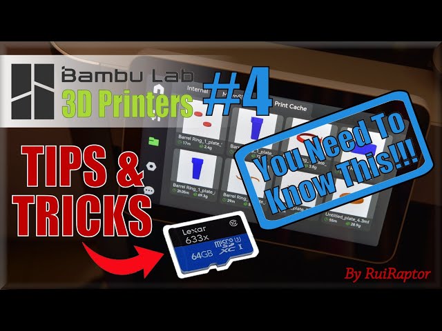 Bambu Lab 3D Printers - TIPS & TRICKS #Episode4 - HOW TO Automatically Save Files on MicroSD Card