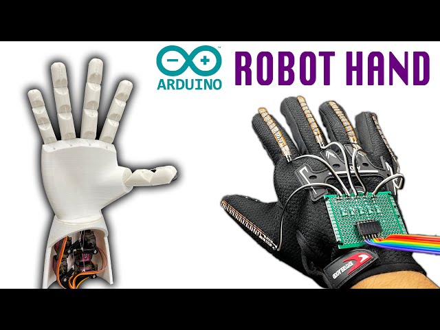 Arduino Flex Sensor controlled Robot Hand | Prosthetic Hand