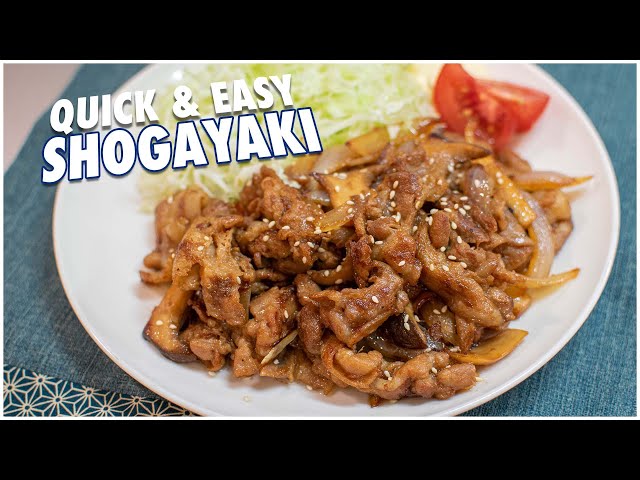 Easy Pork & Ginger Stir-Fry Lunch | Japanese Shogayaki Recipe