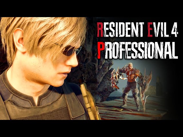 EASY Professional S+ Chapter 14 - No Infinite Ammo / Bonus Weapons - Resident Evil 4 Remake Gameplay