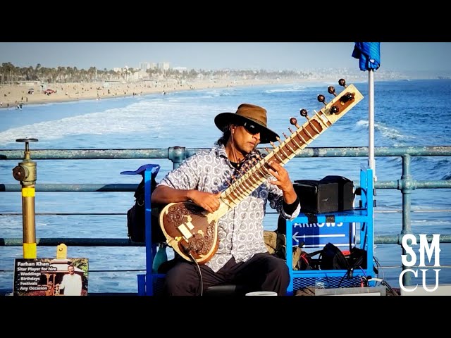 Flash Sitar on the Santa Monica Pier