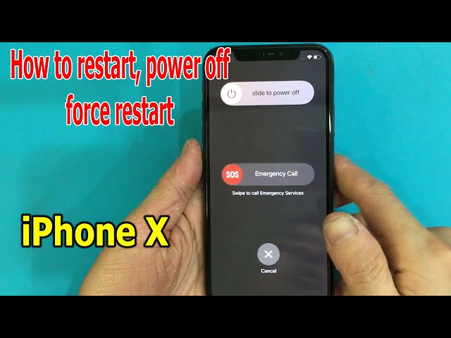 How to restart, power off, force restart iPhone X
