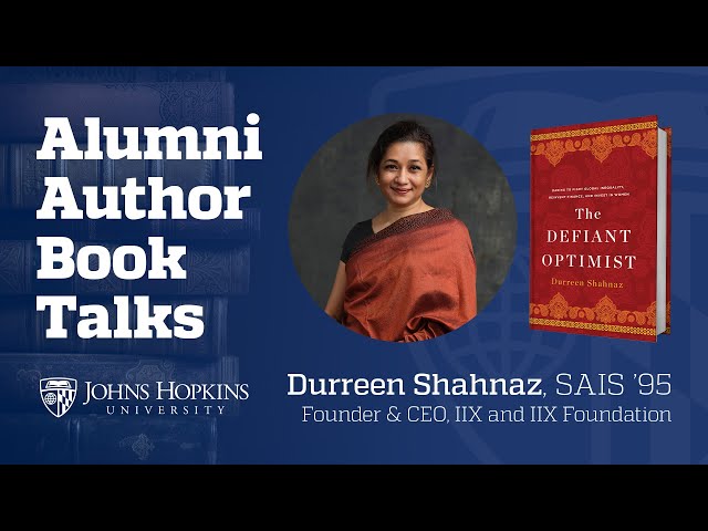 Alumni Author Book Talk: Durreen Shahnaz ‘95 - The Defiant Optimist