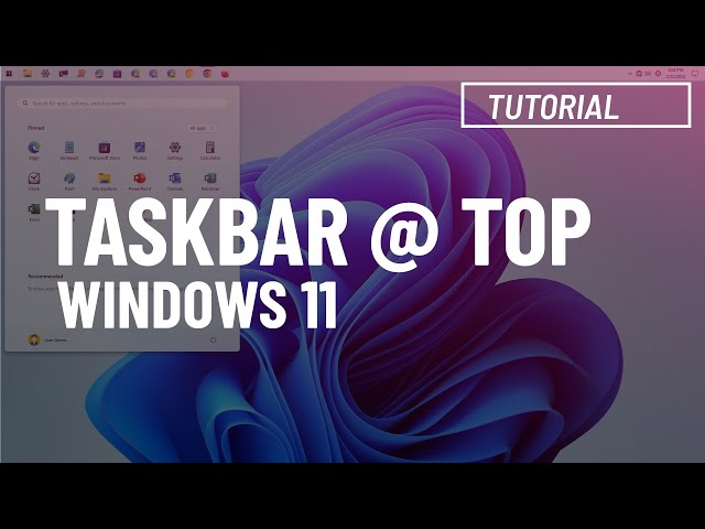 Align Taskbar to the top on Windows 11 (2024)