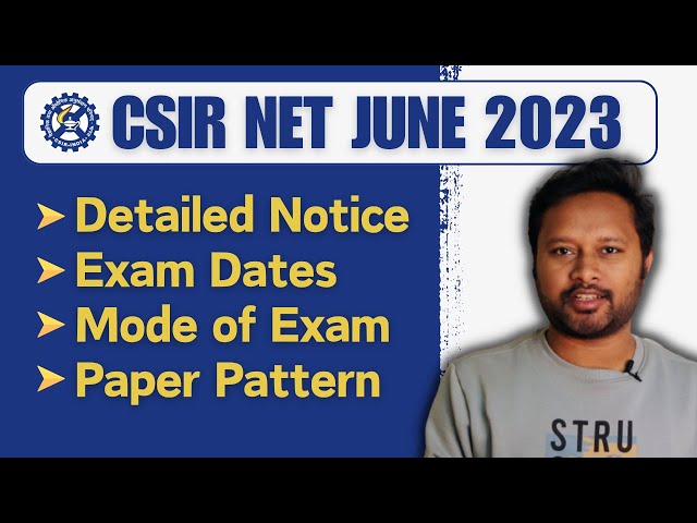 CSIR NET June 2024 Applicatino Form | Notification |Exam Date | Mode of Exam | All 'Bout Chemistry
