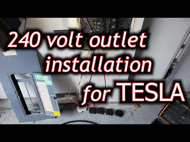 TESLA 240 volt Outlet Installation