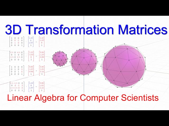 Linear Algebra for Computer Scientists.  14. 3D Transformation Matrices