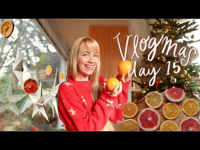 Orange & Clove Garland (Homemade) & Gift Wrapping 🎄❤️✨| VLOGMAS DAY 15