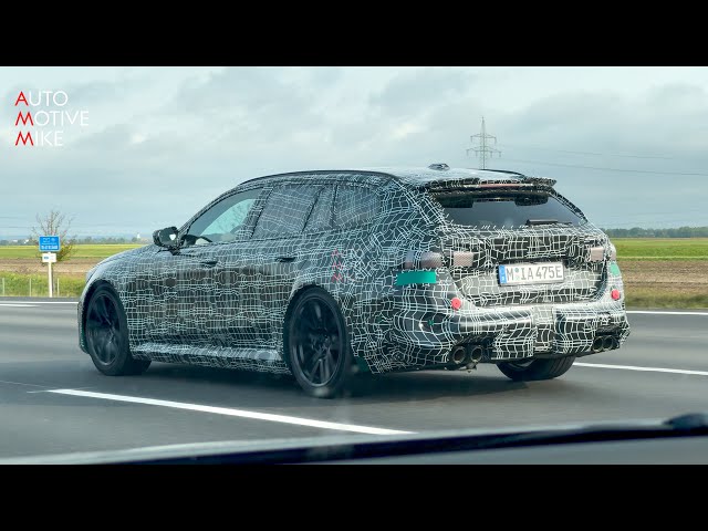 2024 BMW M5 Touring G99 TESTING on the Autobahn