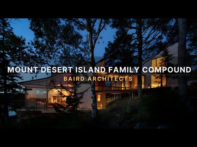 Renovated Mid-century Modern Pavilion: Mount Desert Island Family Compound by Baird Architects