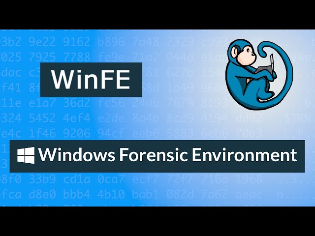 Bootable Windows environment for forensics - WinFE