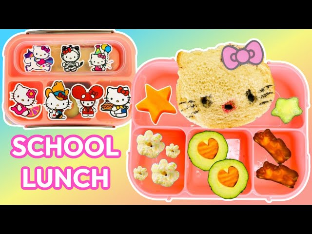 Carrie Packs a Hello Kitty Themed Lunch Box for School