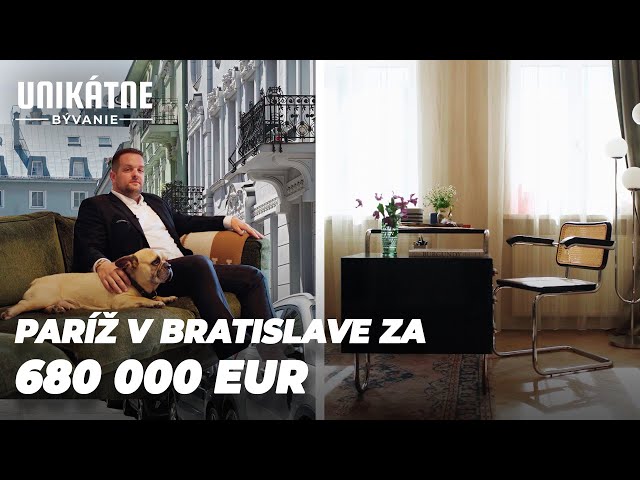 Navštívil som jedinečný staromestský byt v Bratislave s nádychom Paríža za 680 000 eur