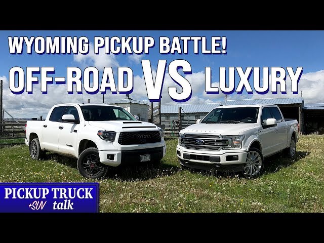 Crazy Truck Battle! 2019 Ford F150 Limited, 2019 Toyota Tundra TRD Pro