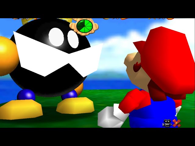 Super Mario 64 - Walkthrough Part 1 - Bob-omb Battlefield
